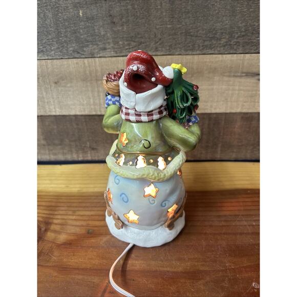 Enchanted Forest Lighted Snowman With Nest In Box - Picture 4 of 8